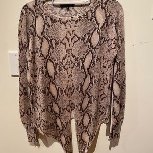 Light weight animal print sweater